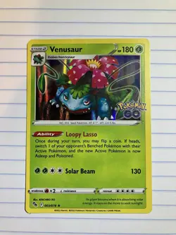 Pokemon TCG Venusaur Holo Rare 003/078 Pokemon Go NM Condition - Image 1