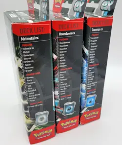 New Pokemon Ex Battle Deck Lot Melmetal ex, Houndoom ex, Greninja ex Decks - Image 2