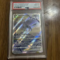 2023 POKEMON SWORD & SHIELD CROWN ZENITH #GG40 FULL ART/GLACEON VSTAR PSA 10 - Image 1