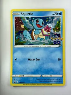 Squirtle Pokemon GO SWSH233 Sword & Shield Black Star Promo Gem Mint 💎 - Image 2