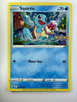 Squirtle Pokemon GO SWSH233 Sword & Shield Black Star Promo Gem Mint 💎 - Image 4