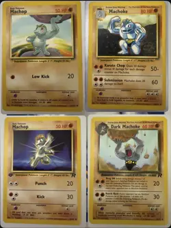 1st Edition Machamp Holo + Snorlax Vintage WOTC Pokemon Lot 1999-2000 Base Rare - Image 2