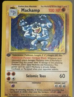 1st Edition Machamp Holo + Snorlax Vintage WOTC Pokemon Lot 1999-2000 Base Rare - Image 4