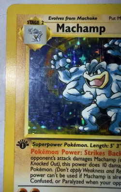 1st Edition Machamp Holo + Snorlax Vintage WOTC Pokemon Lot 1999-2000 Base Rare - Image 5