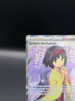 Erika's Invitation NM Full Art Scarlet & Violet 151 196/165 Pokemon TCG Trainer - Image 2