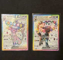 Pokemon TCG Umbreon Ex 175 & Espeon Ex 176 🔥 Black Star Promo Bundle Prismatic - Image 1