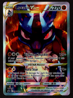 Pokemon TCG Lucario VSTAR SWSH291 Holo Black Star Promo Crown Zenith NM - Image 1