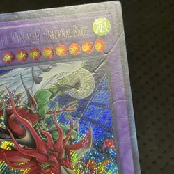 * ELEMENTAL HERO FLAME WINGMAN - INFERNAL RAGE * SECRET RARE BLMR-EN012 YUGIOH - Image 2