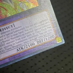 * ELEMENTAL HERO FLAME WINGMAN - INFERNAL RAGE * SECRET RARE BLMR-EN012 YUGIOH - Image 3