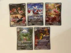 Lot Of 5 Pokemon Mega Evolutions Me01: ILLUSTRATION RARE CARDS Exeggutor - Image 1