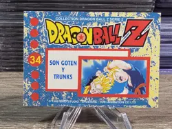 Dragon Ball Z 1989 Trading Card Artbox Serie 2 Holo Prism 34 Son Goten Y Trunks - Image 2
