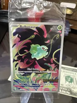 Pokemon TCG Mega Evolutions Stamped Promo Card - Bulbasaur 133/132 - NM - SEALED - Image 1