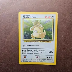 Misprint Kangaskhan 5/64 w/ No Set Symbol Pokemon Jungle Holo Rare Card - HP - Image 1