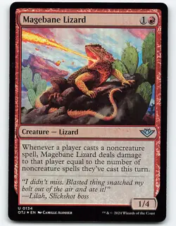 Magebane Lizard #134 foil Magic the Gathering Card - Image 1