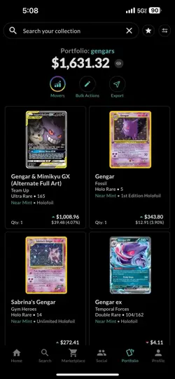 Sabrina’s Gengar Swirl Gengar Fossil First 1 Edition Gengar Tag Pokemon Card Lot - Image 2