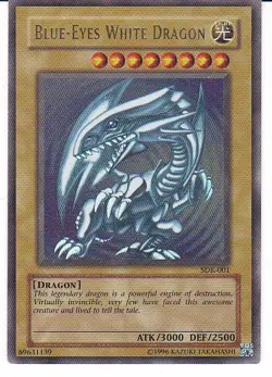 JP) Yugioh - Konami - Yu-Gi-Uh! - Blue-Eyes White Dragon - SDK-001 - Card - Image 1