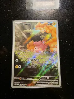 MINTY Pawmi 226/091 Illustration Rare Paldean Fates Pokemon Card - Image 1