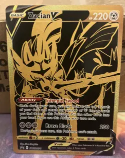Zacian V SWSH076 SWSH: Sword & Shield Promo Cards Holo - Image 1