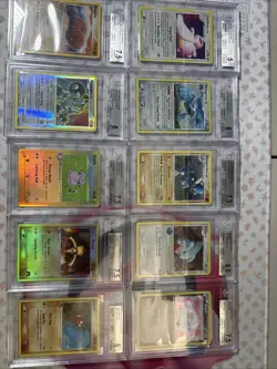 Pokemon 10x Graded Card Vintage Holo Lot Beckett Graded Bgs #11 - Image 1