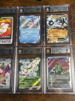 All Beckett SAR/ AR/IR/Vintage English & Jpn 10x Pokemon Graded Card Lot #4 - Image 4