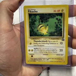 Pokemon Pikachu 27 WOTC Promos Black Star Promo Pokemon Card MP Vintage TCG Vtg - Image 1