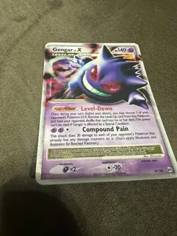 Gengar LV.X 97/99 Platinum Arceus Holo Ultra Rare Pokemon Card DMG - Image 4