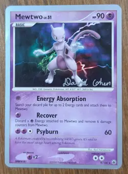 Mewtwo - 9/100 - Pokemon Majestic Dawn Holo Card World championship 2009 LP - Image 1
