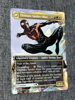 Miles Morales 0200 Borderless NON Foil Marvel’s Ultimate Spider-Man SPM MTG NM/M - Image 1