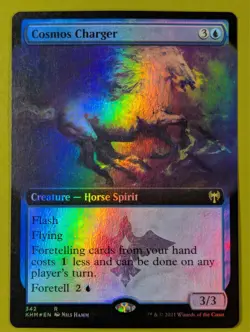 FOIL EXTENDED ART Cosmos Charger x1 Kaldheim 1x Magic the Gathering MTG - Image 1