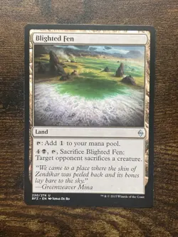 Blighted Fen (230) Battle for Zendikar MTG Magic The Gathering D9692* - Image 1