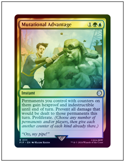 1x Mutational Advantage, Foil, Magic the Gathering MTG, Bit off center - Image 1