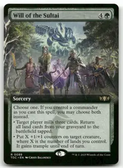 Will of the Sultai (Extended Art) #89 MTG Tarkir Dragonstorm TDC NM X1 - Image 1