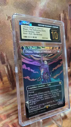 MTG Ultima Origin of Oblivion #324 Borderless Foil Final Fantasy CGC Pristine 10 - Image 3