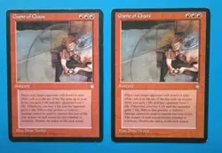Magic the Gathering MTG Ice Age GAME OF CHAOS X 2 ( LP/EX & MP) Rare 1995! - Image 1