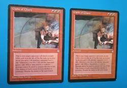 Magic the Gathering MTG Ice Age GAME OF CHAOS X 2 ( LP/EX & MP) Rare 1995! - Image 2