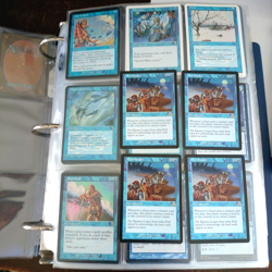 Vintage Blue Spells Binder RHYSTIC STUDY MISDIRECTION MTG Magic Gathering - Image 1