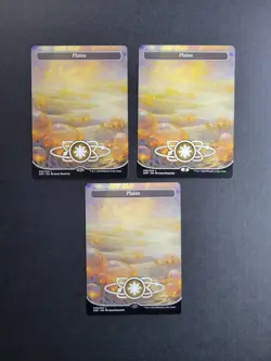 Plains 235 (Borderless) Magic The Gathering Unfinity Regular Land NM x3 - Image 2