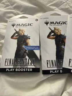 Magic the Gathering Sleeved Play Booster Pack Universes Beyond Final Fantasy 3x - Image 2