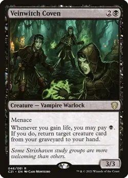 Veinwitch Coven Regular - Commander 2021 MTG-NM - Image 1