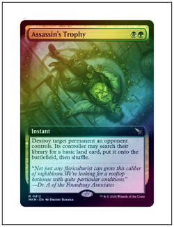 1x Assassin's Trophy, Extended Art Foil, Magic MTG NM - Image 1