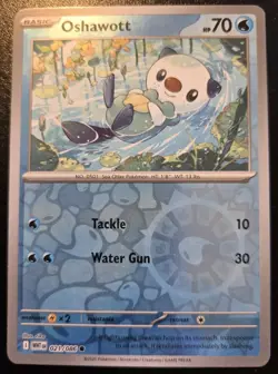 Oshawott 021/086 Reverse Holo Common Scarlet & Violet: White Flare Pokemon TCG - Image 1