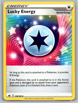 2021 Pokemon TCG Lucky Energy SWSH06 Chilling Reign 158/198 Uncommon - Image 1