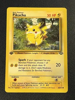 Pokemon Jungle Set 1st Edition Pikachu 60/64 NM-LP - Image 1