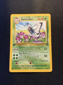 Butterfree Jungle 33/64 1st Edition Regular Uncommon LP-MP Vintage Pokemon Card - Image 1