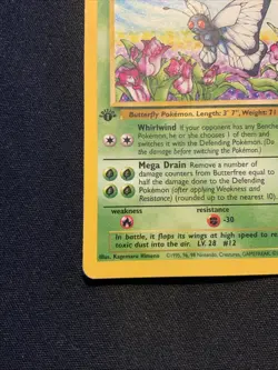Butterfree Jungle 33/64 1st Edition Regular Uncommon LP-MP Vintage Pokemon Card - Image 5