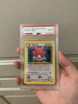 2001 POKEMON NEO REVELATION 2 BLISSEY-HOLO PSA 8 *SWIRL* - Image 1