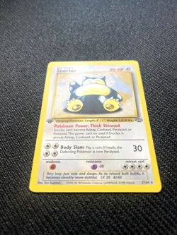 Pokemon TCG Snorlax 1st Edition Jungle 27/64 Unlimited Non-Holo Rare! - Image 2