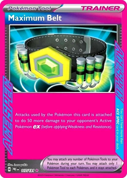 💥Pokemon - Maximum Belt - 117/131 - Ace Spec - Prismatic Evolutions - NM💥 - Image 1