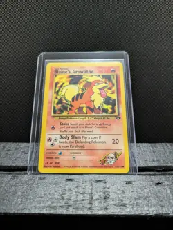 Pokemon TCG Blaine's Growlithe Gym Heroes 62/132 Regular Unlimited NM #0093 - Image 1