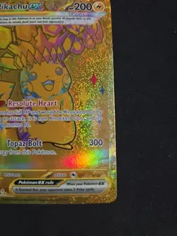 Pikachu EX # 179/131 Hyper Rare GOLD HOLO Pokemon TCG Prismatic Evolutions - Image 4